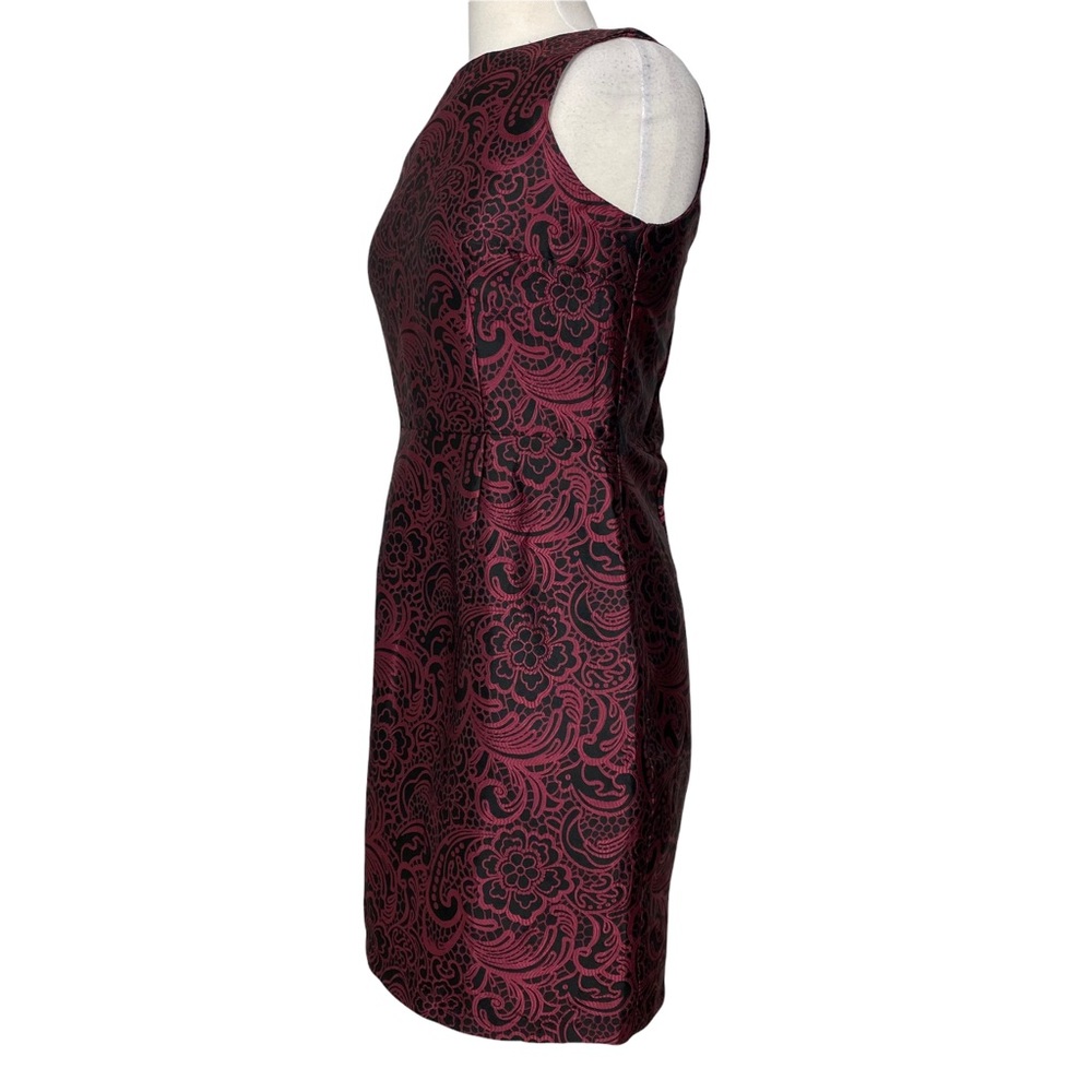 SUZY SHIER Sleeveless Dress Burgundy Size Medium - Picture 2 of 7
